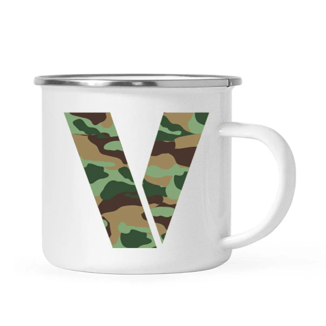 Andaz Press 11oz Army Military Camouflage Monogram Campfire Coffee Mug