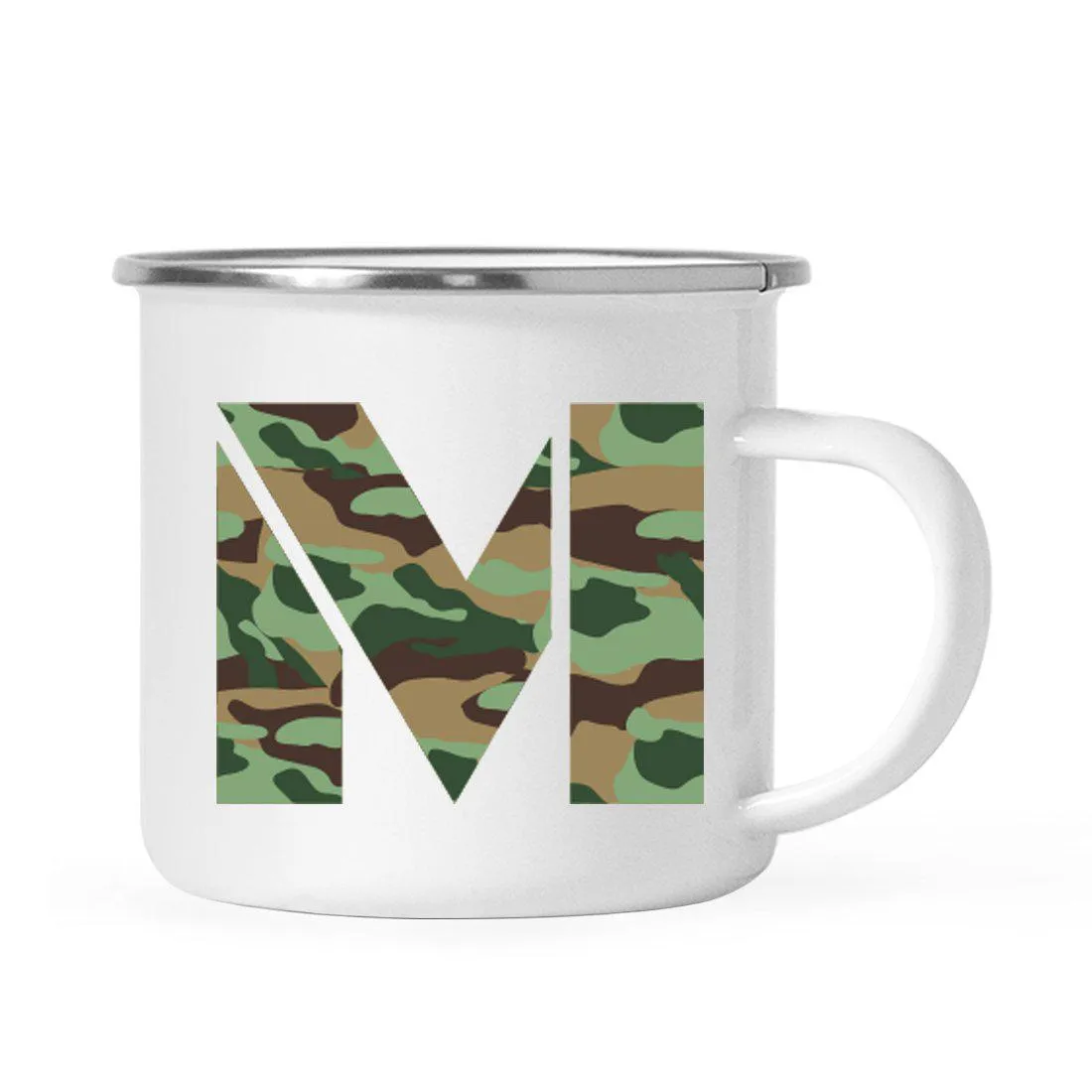 Andaz Press 11oz Army Military Camouflage Monogram Campfire Coffee Mug