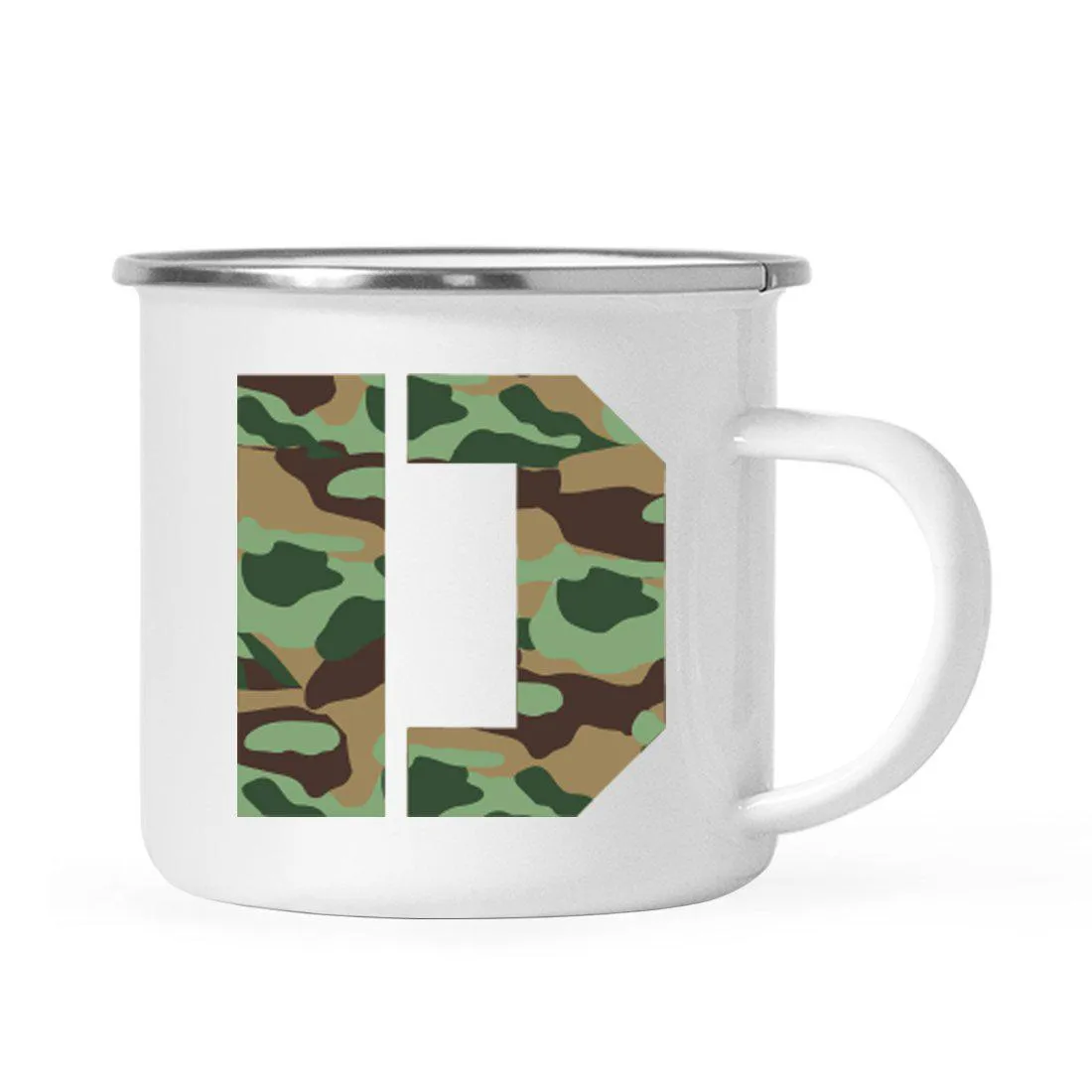 Andaz Press 11oz Army Military Camouflage Monogram Campfire Coffee Mug