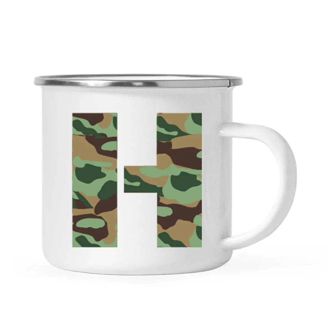 Andaz Press 11oz Army Military Camouflage Monogram Campfire Coffee Mug