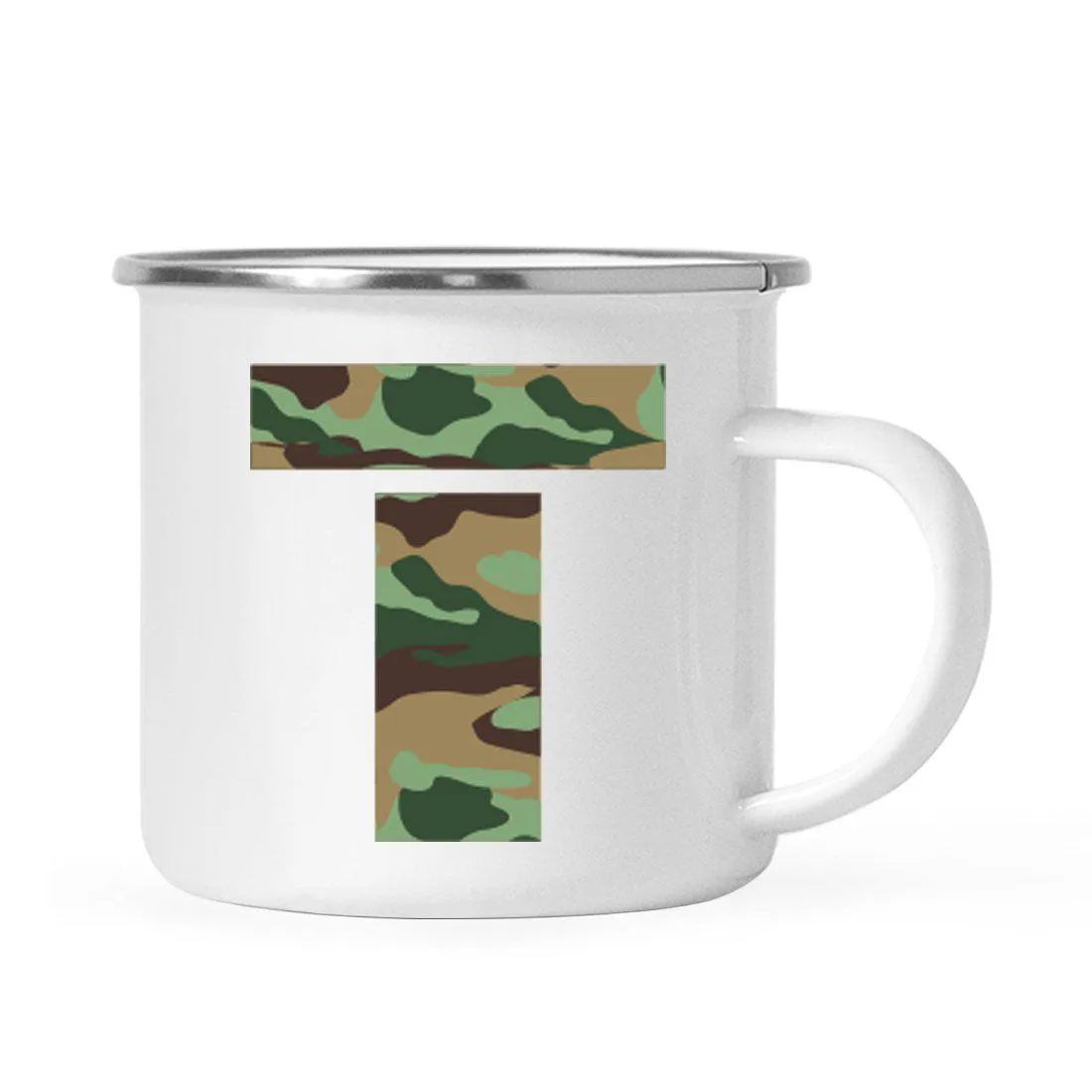 Andaz Press 11oz Army Military Camouflage Monogram Campfire Coffee Mug