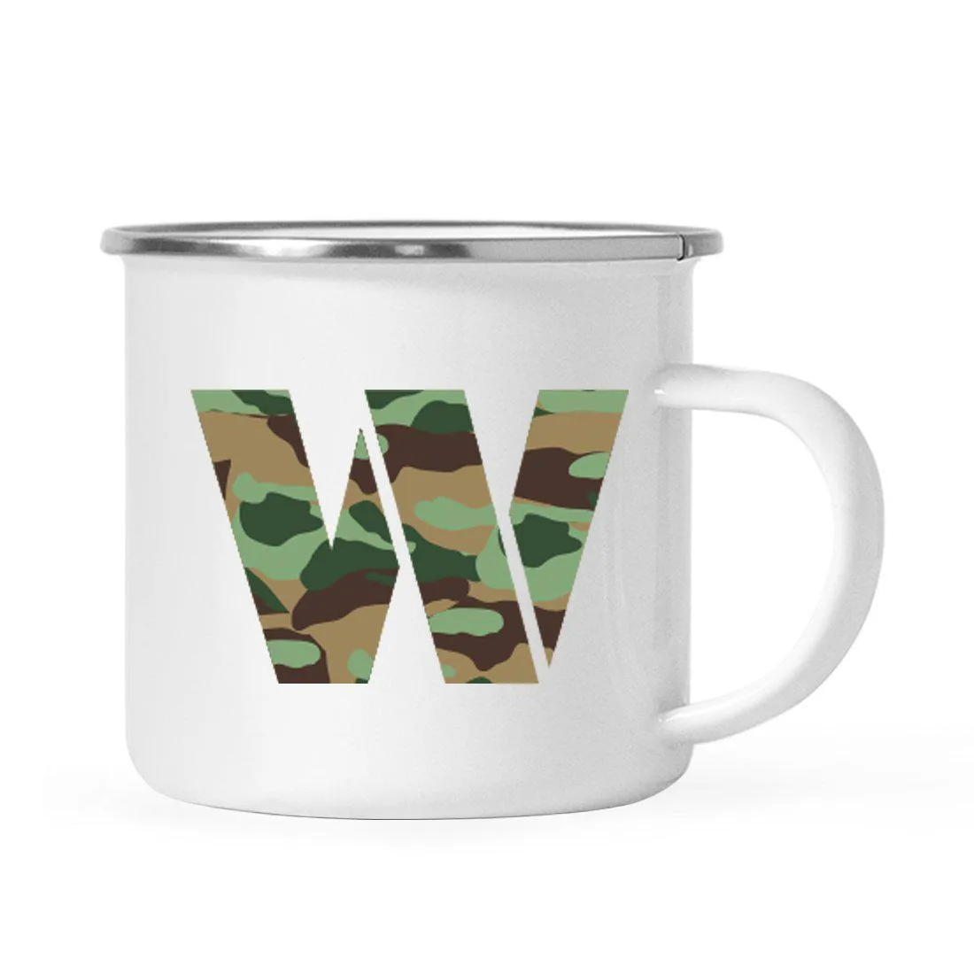 Andaz Press 11oz Army Military Camouflage Monogram Campfire Coffee Mug