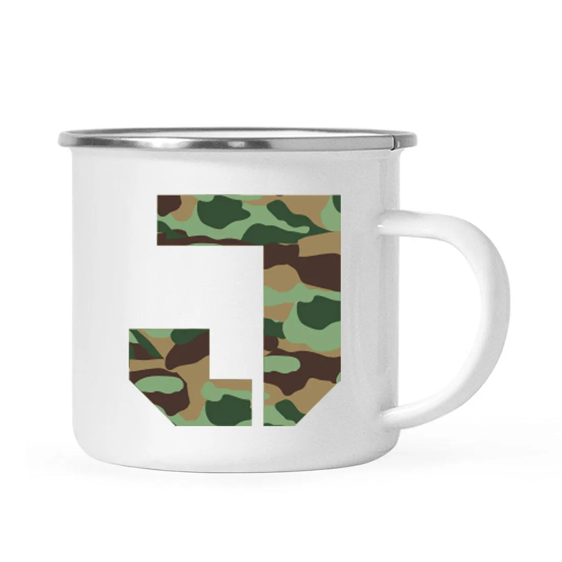 Andaz Press 11oz Army Military Camouflage Monogram Campfire Coffee Mug