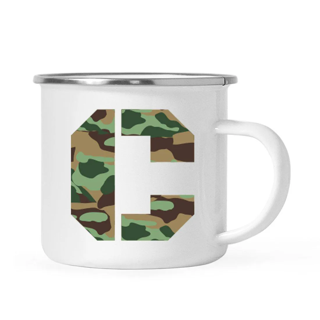 Andaz Press 11oz Army Military Camouflage Monogram Campfire Coffee Mug