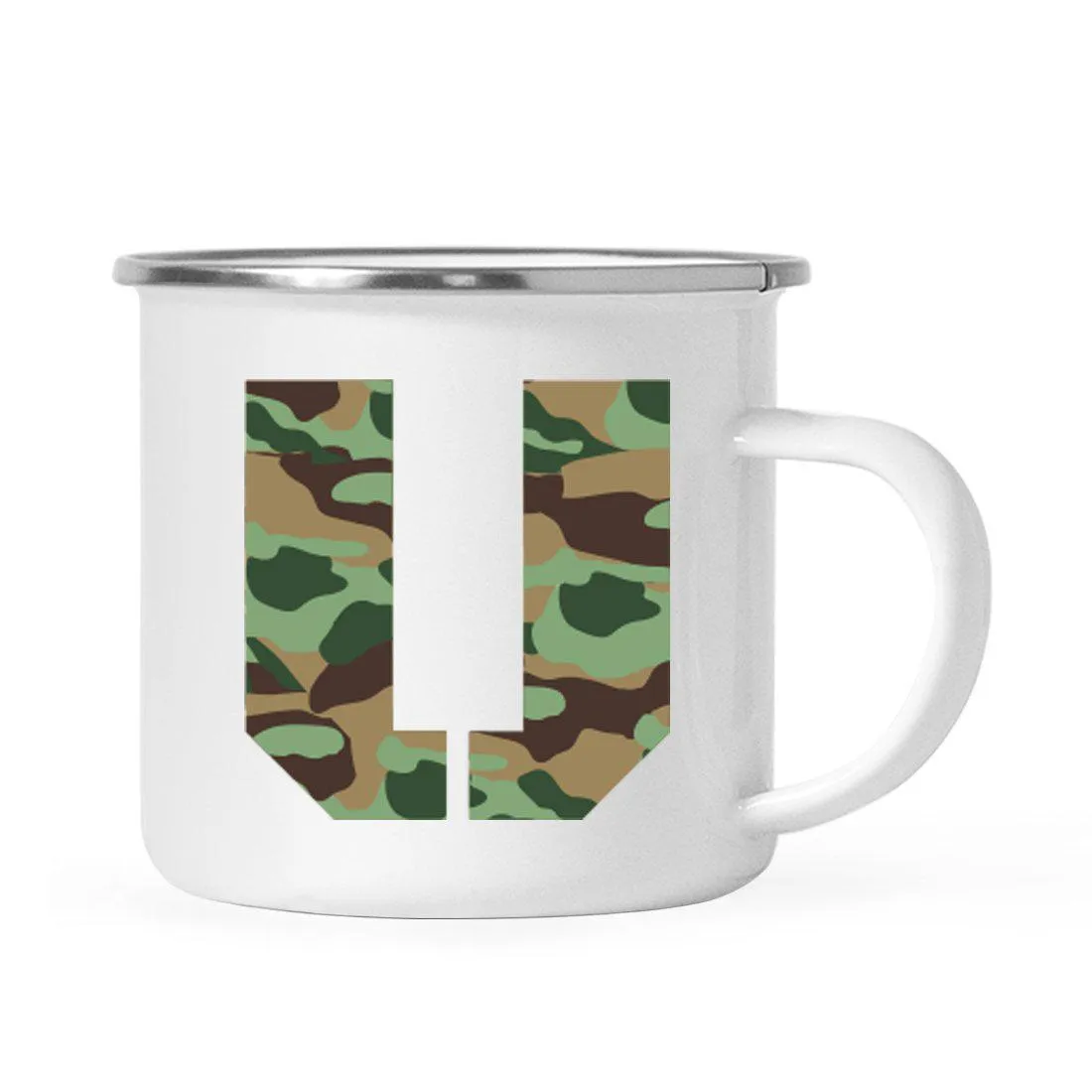 Andaz Press 11oz Army Military Camouflage Monogram Campfire Coffee Mug