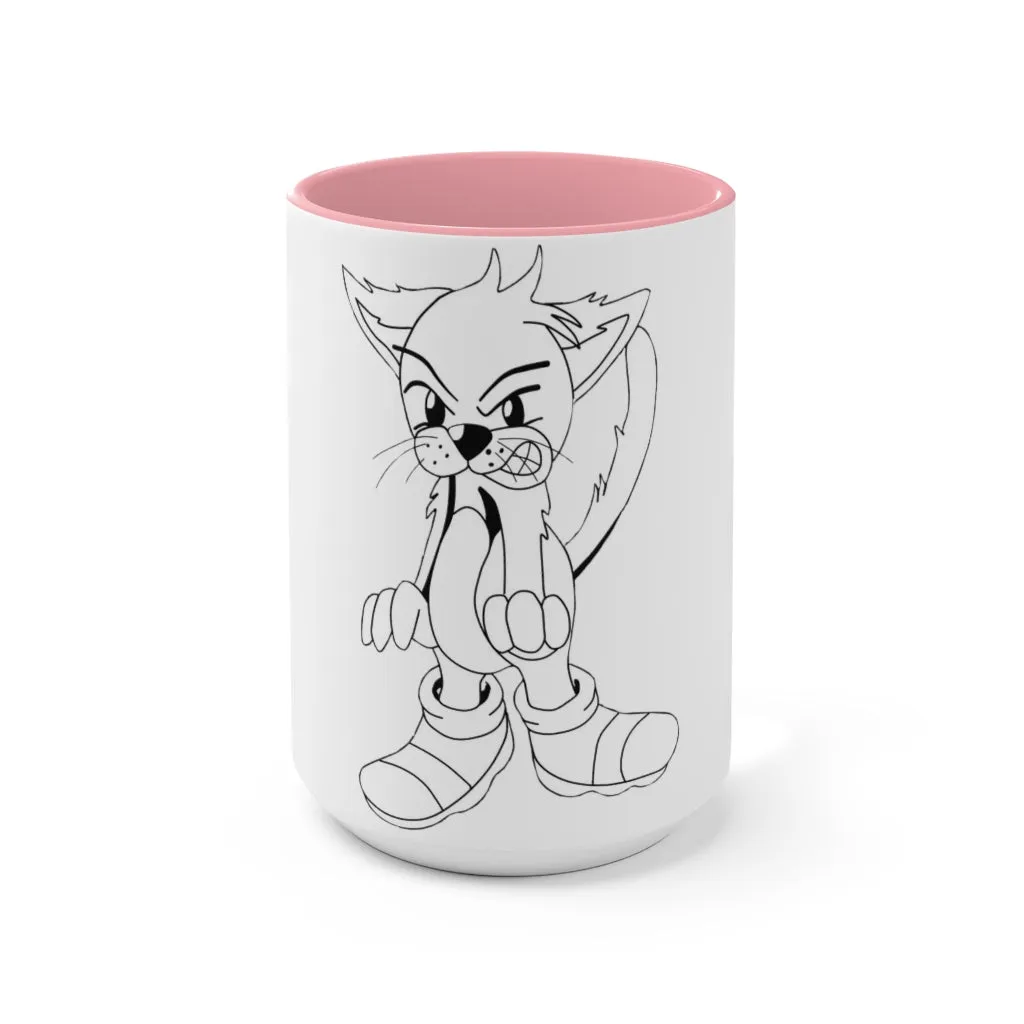 Angry Cat Accent Mug