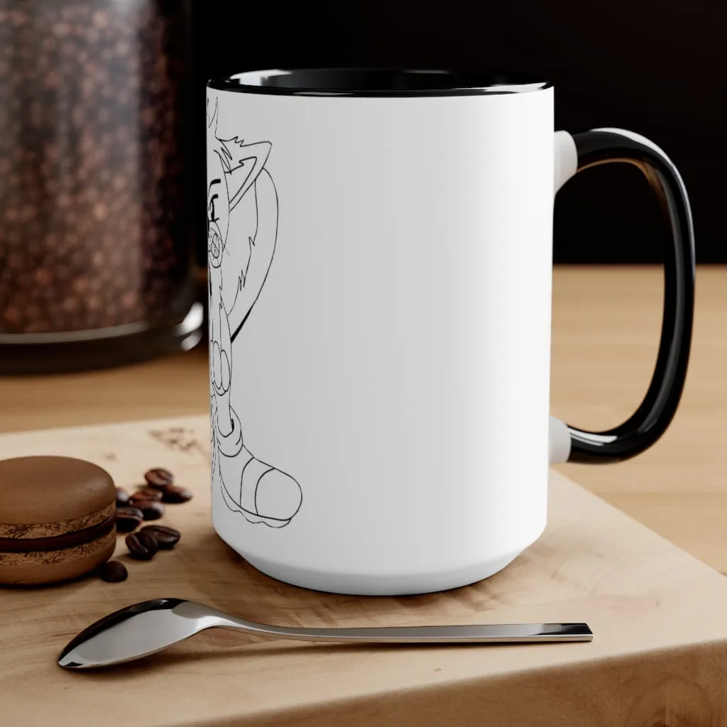 Angry Cat Accent Mug