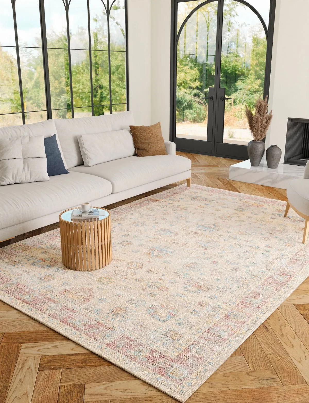 Aria Yellow Rose Lagoon Rug - Second Love