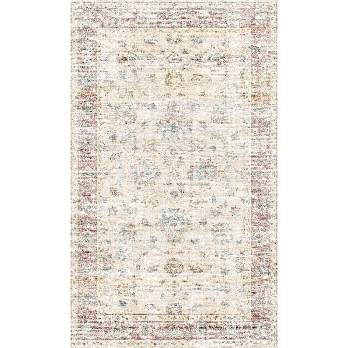 Aria Yellow Rose Lagoon Rug - Second Love