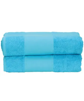 ARTG® PRINT-Me® bath towel | Aqua Blue