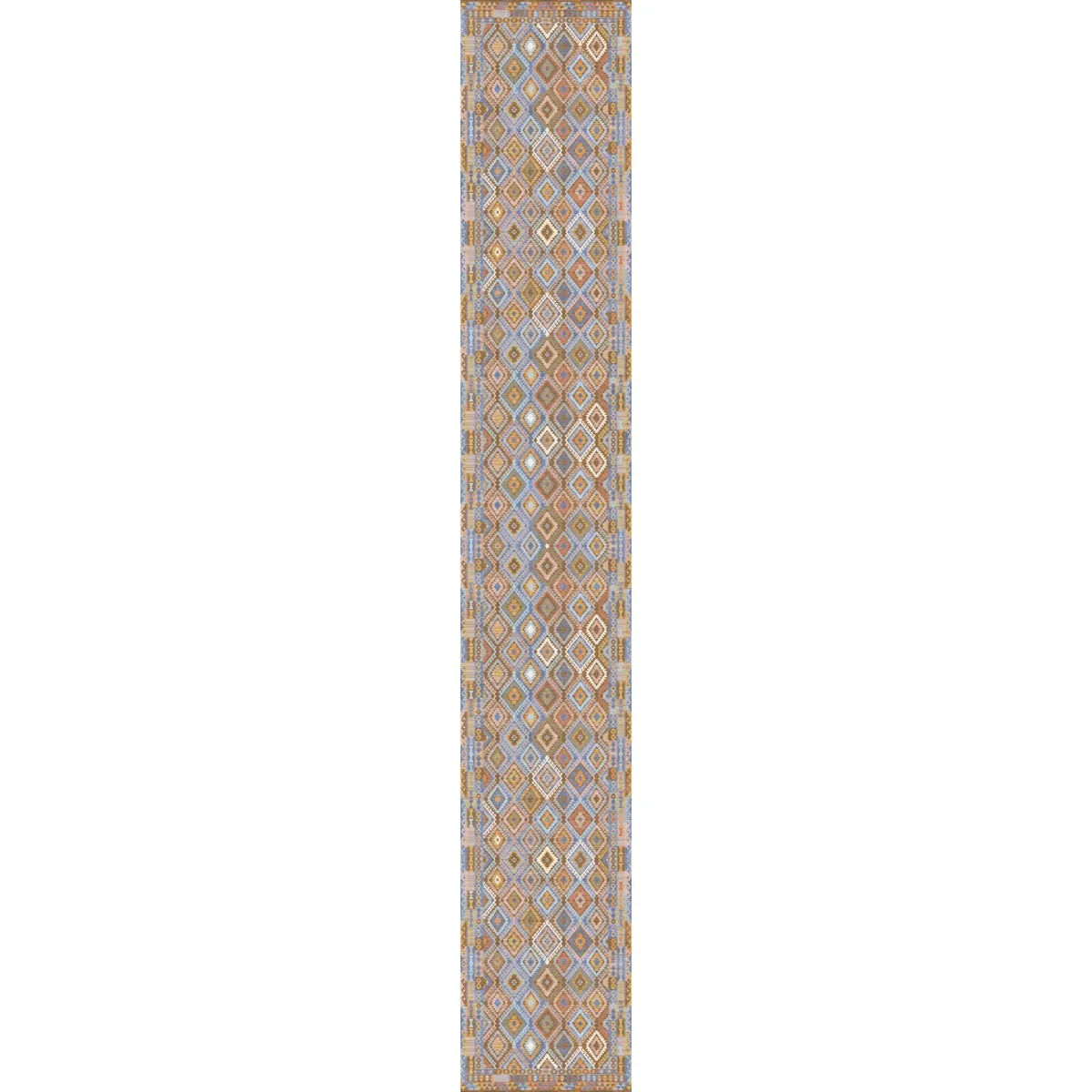 Assania Blue Brown Multi Rug