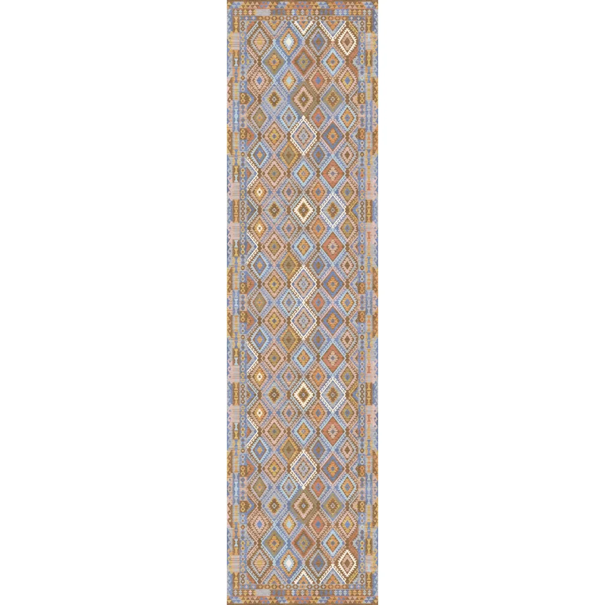 Assania Blue Brown Multi Rug