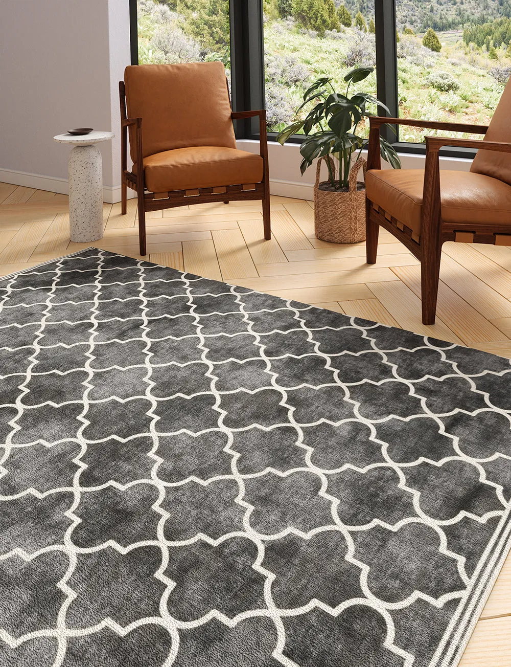 Atlas Black Rug