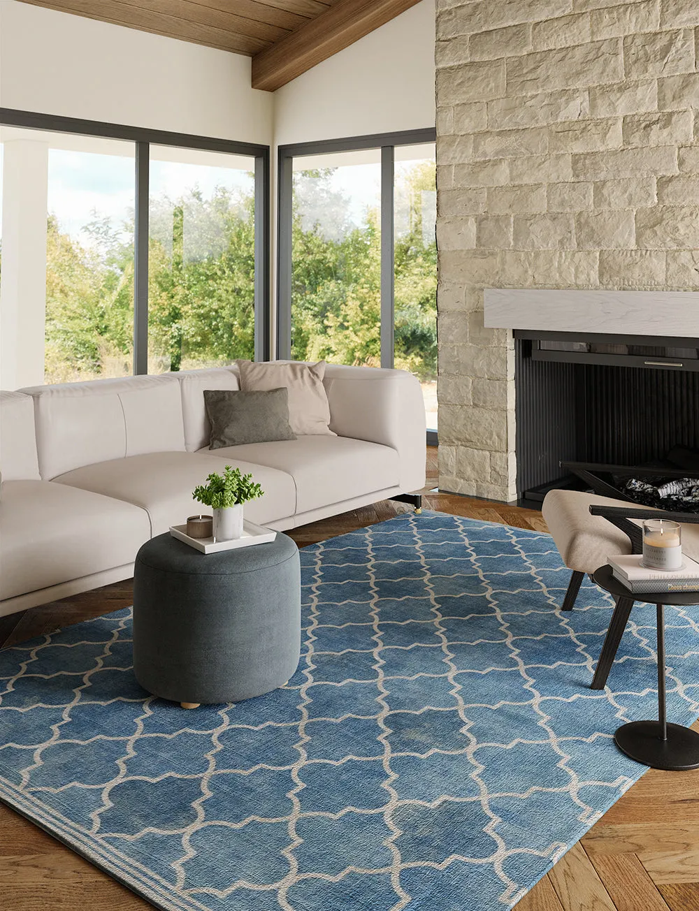 Atlas Blue Rug