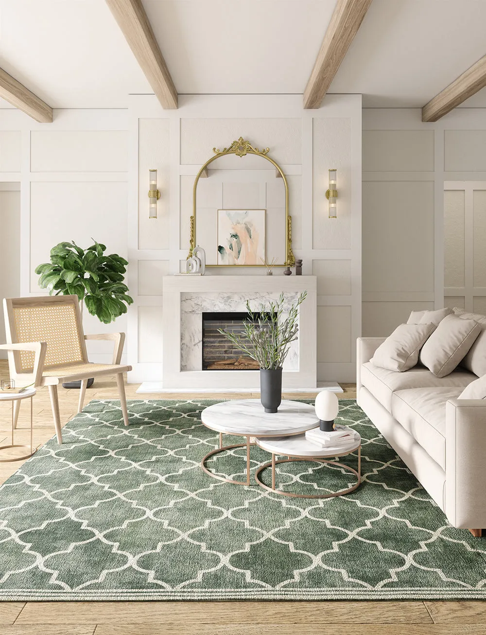 Atlas Ivy Green Rug