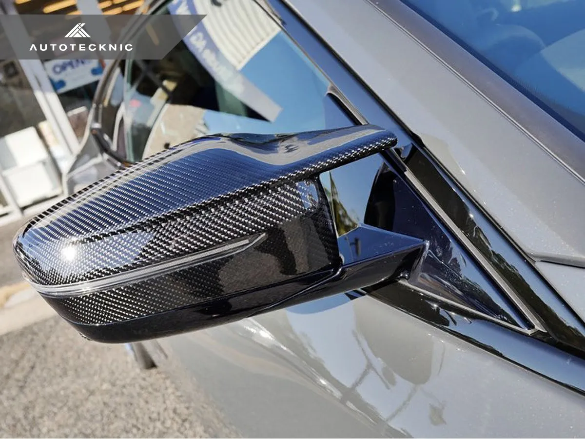 AutoTecknic G2X 3-Series / 4-Series M-Inspired Dry Carbon Mirror Cover Set - V2