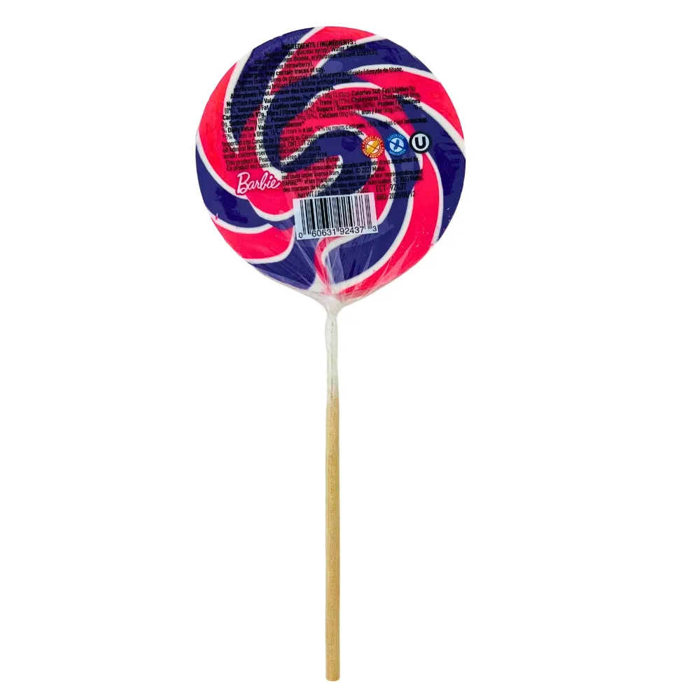 Barbie Swirly Lollipop - 100g