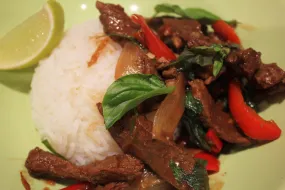 Basil Chilli Mutton (Malaysia)