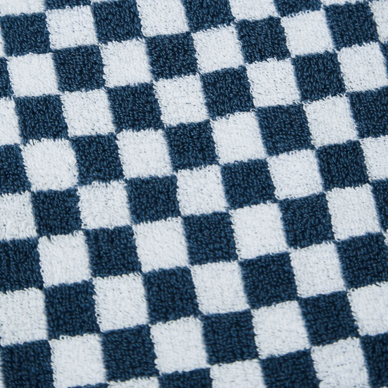 Bath Towel | Navy Check