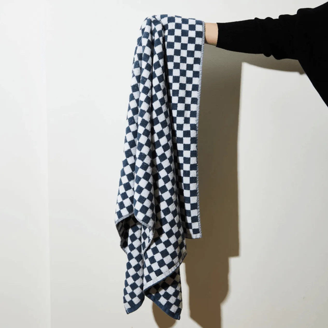 Bath Towel | Navy Check