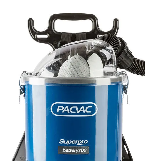 Battery Powered - Pacvac Superpro 700BAS Advanced Battery Backpack Vacuum