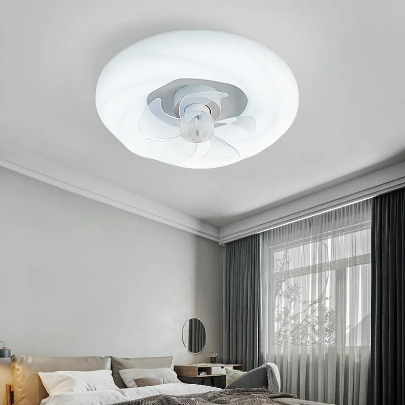 Bedroom LED Ceiling Silent Fan Light