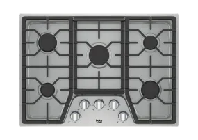 Beko BCTG30500SS 30" Built-In Gas Cooktop With 5 Burners