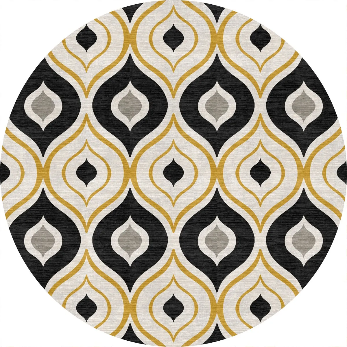 Benett Beige Yellow Black Rug