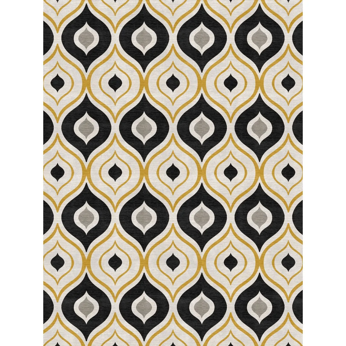 Benett Beige Yellow Black Rug