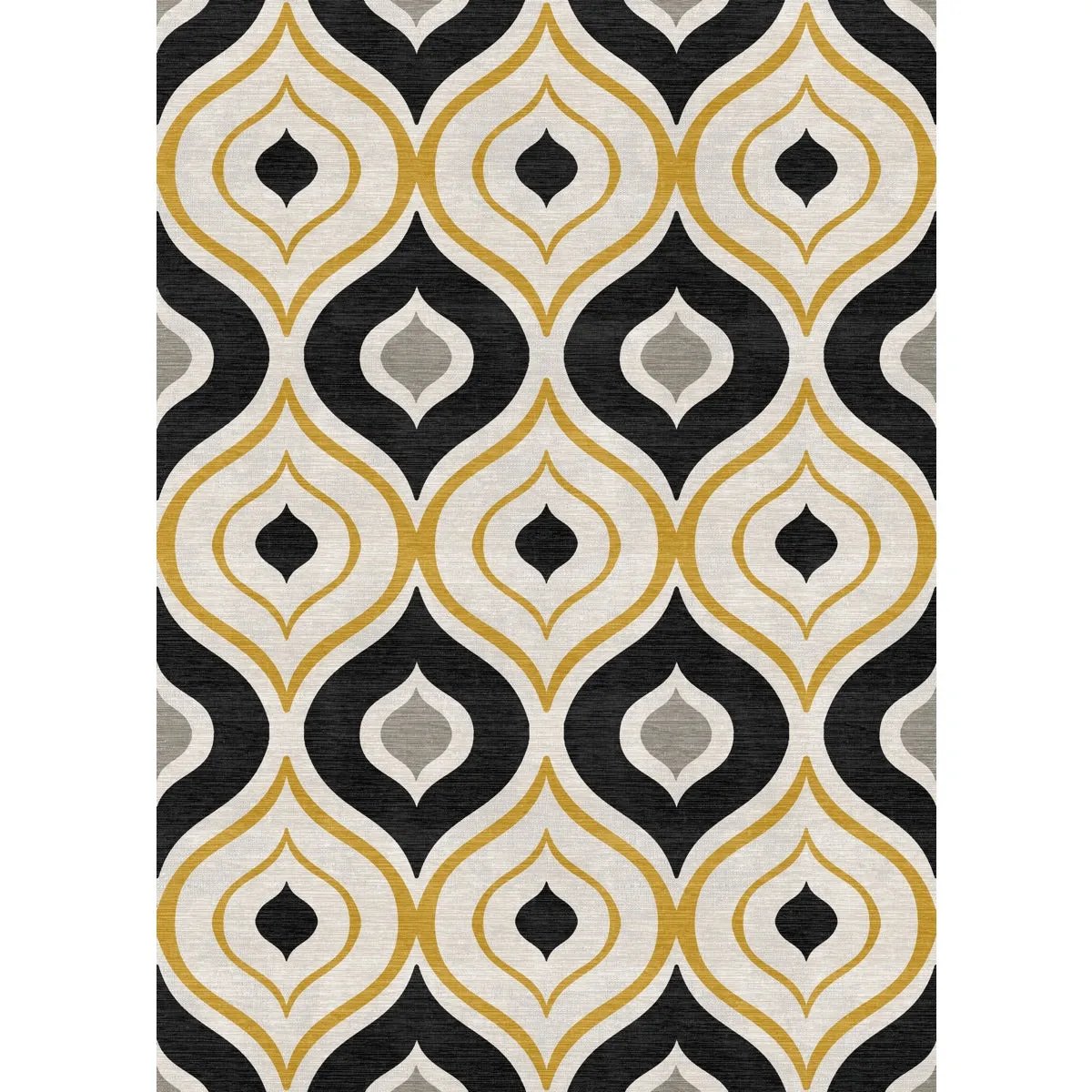 Benett Beige Yellow Black Rug