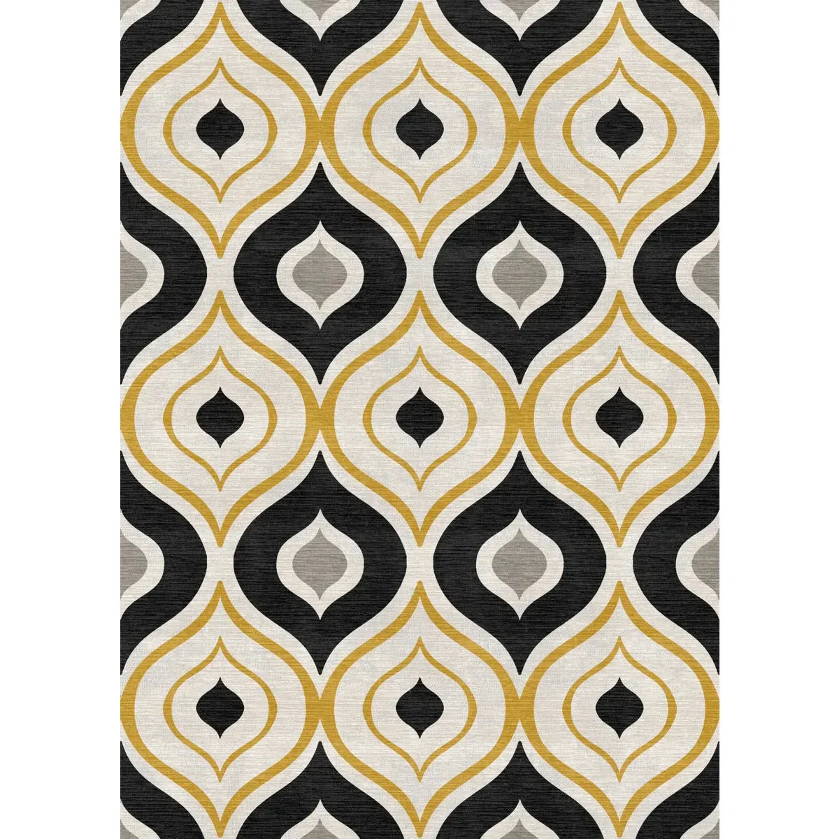 Benett Beige Yellow Black Rug