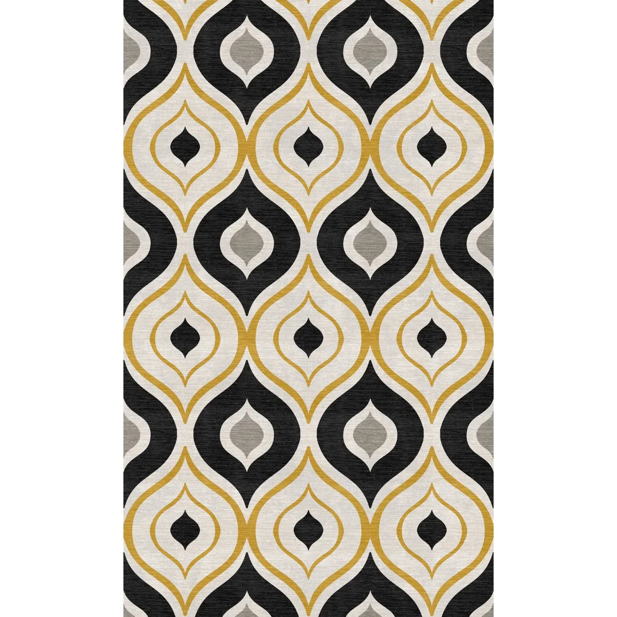 Benett Beige Yellow Black Rug