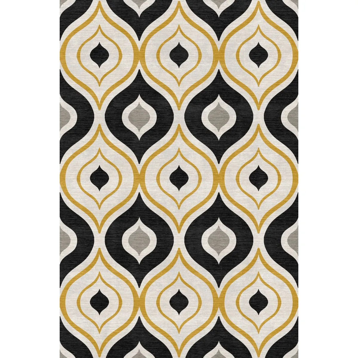 Benett Beige Yellow Black Rug