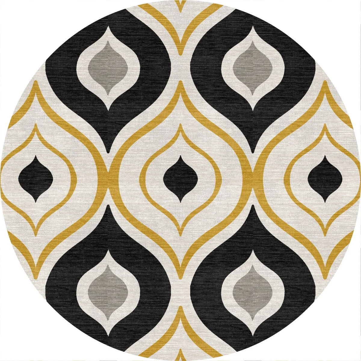 Benett Beige Yellow Black Rug