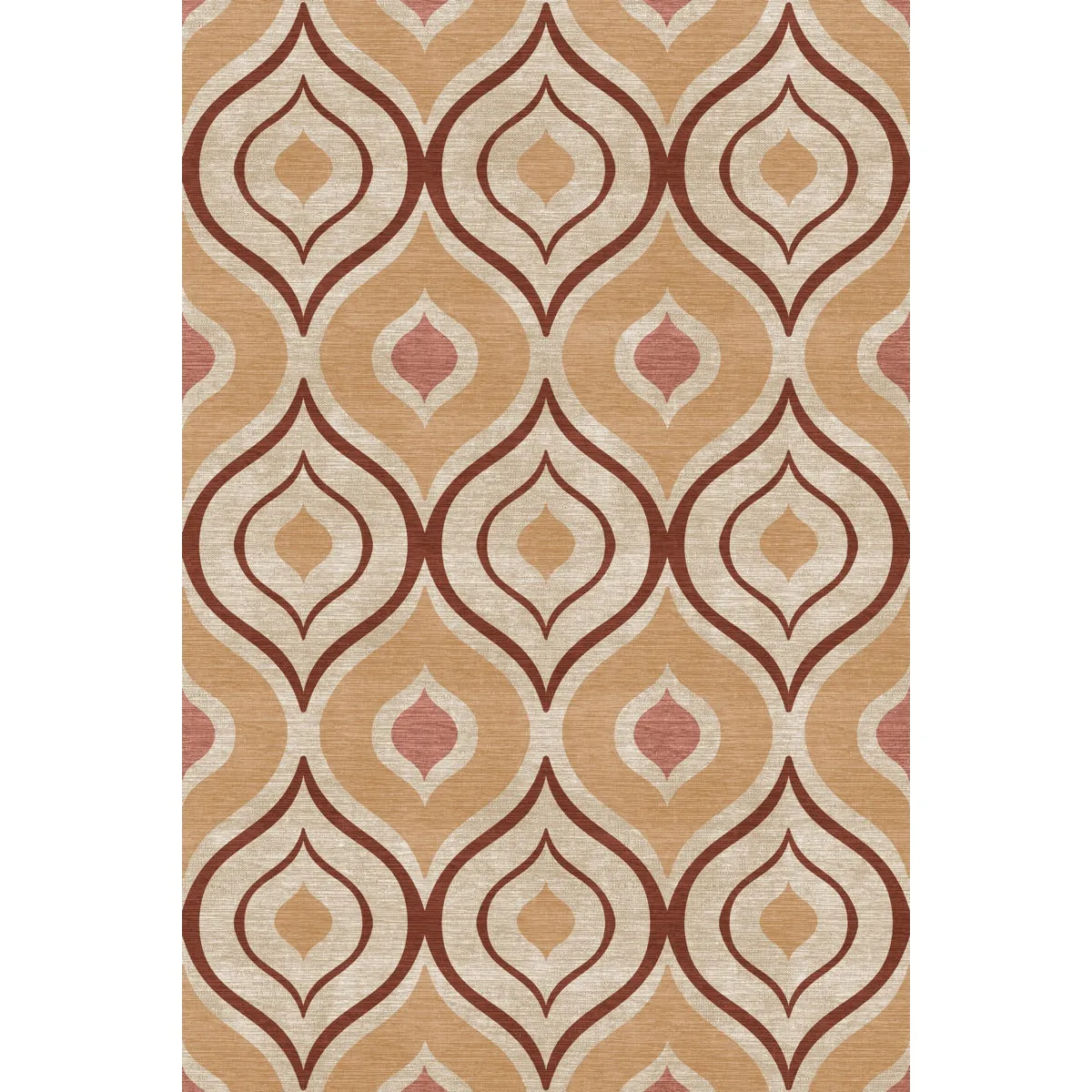 Benett Orange Burgundy Rug