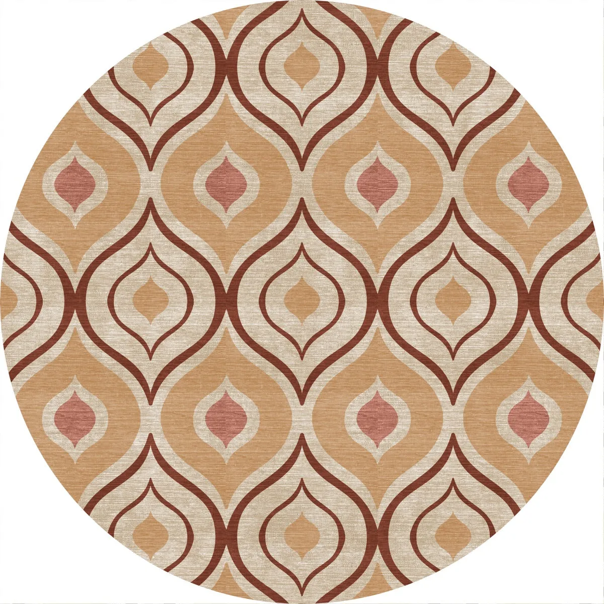 Benett Orange Burgundy Rug