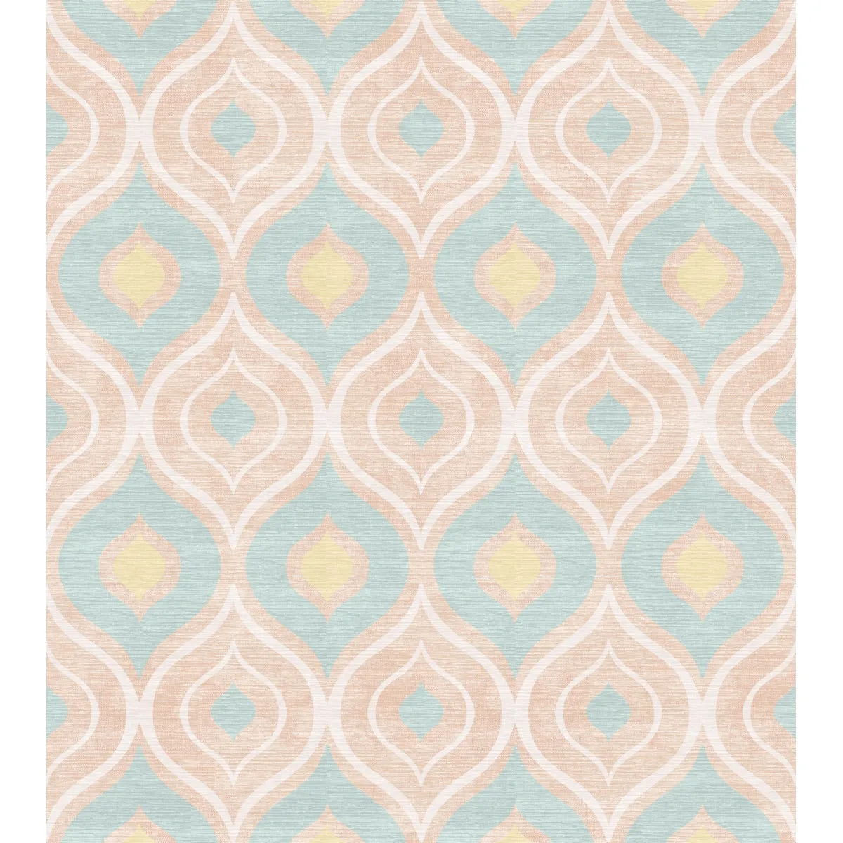 Benett Teal Coral Yellow Rug