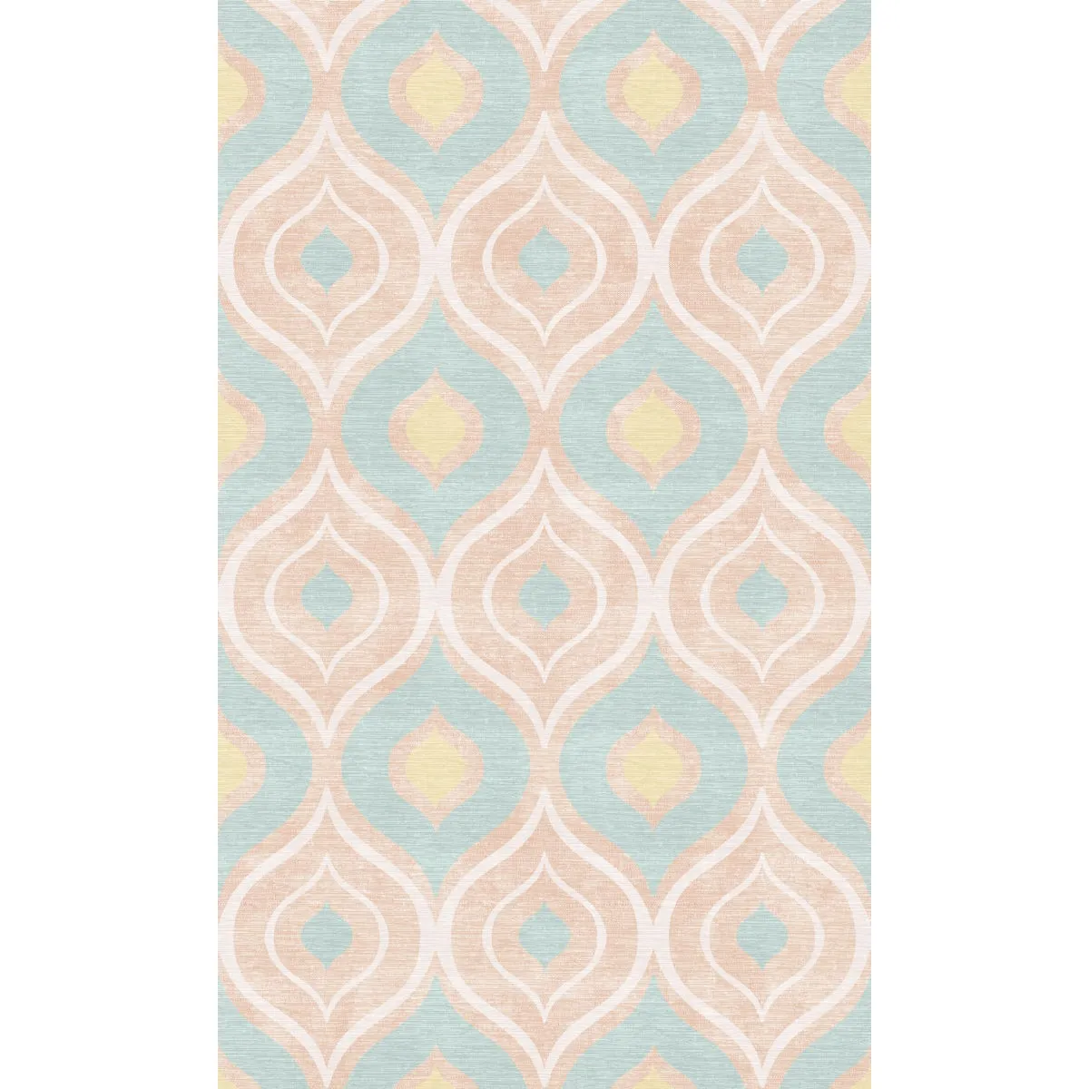 Benett Teal Coral Yellow Rug