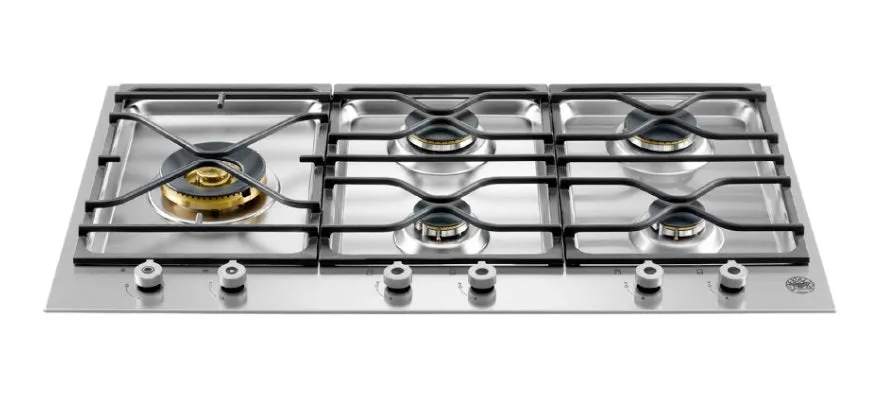 Bertazzoni PM365S0X 90cm 3-Segment 5-burner Gas Hob