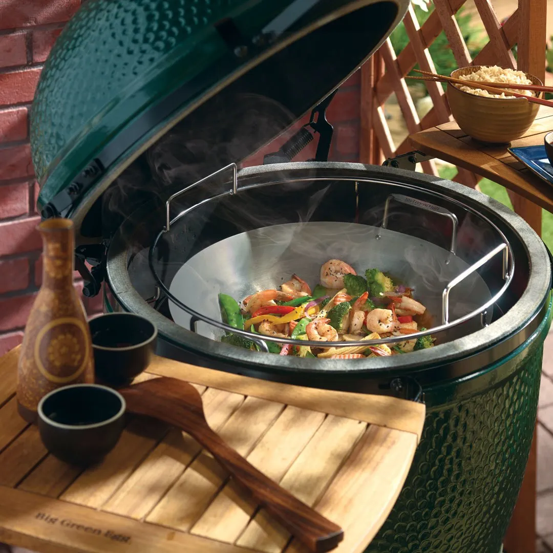 Big Green Egg Carbon Steel Wok for Eggspander