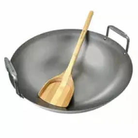 Big Green Egg Carbon Steel Wok with Bamboo Wok Shovel