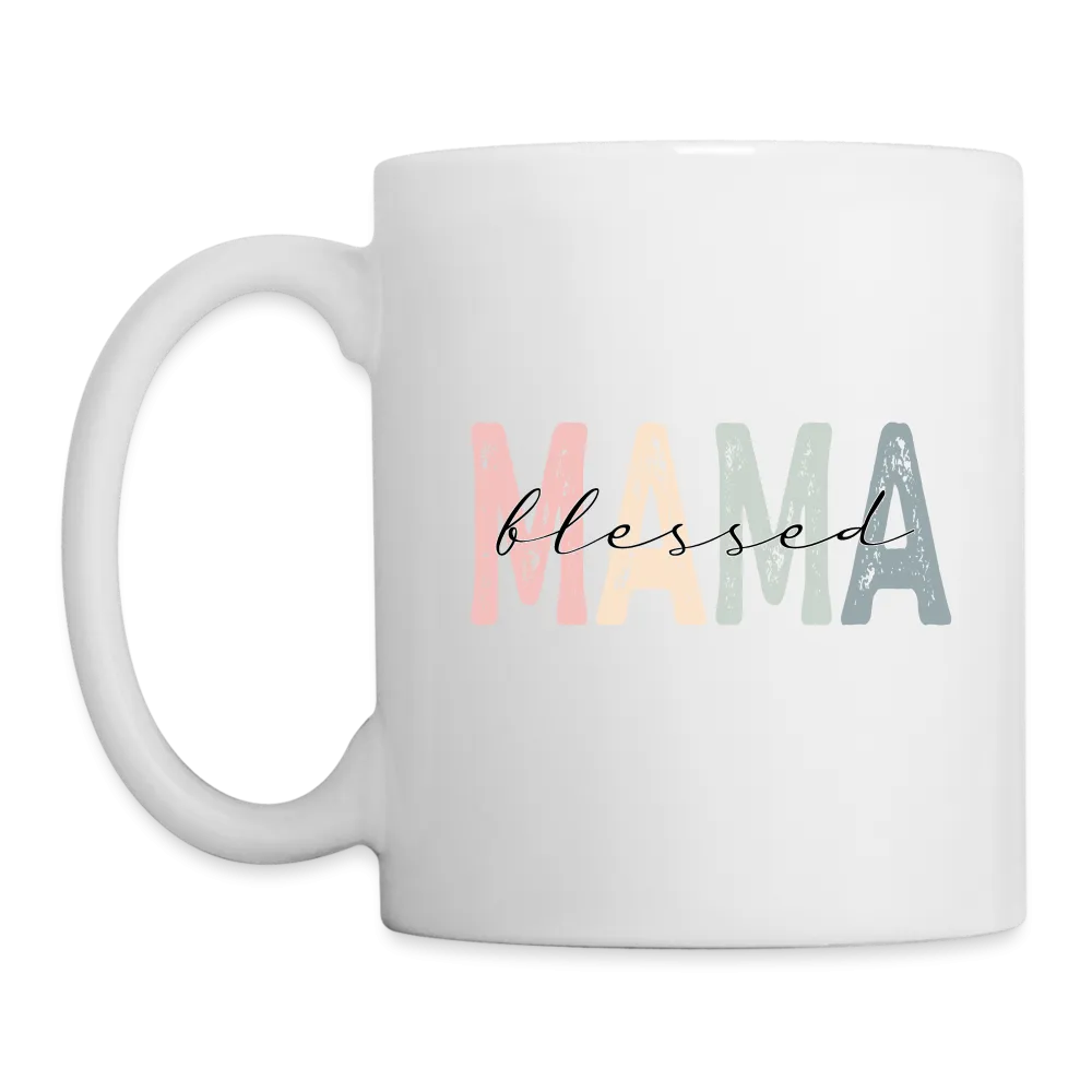 Blessed Mama Coffee Mug (Retro Design)