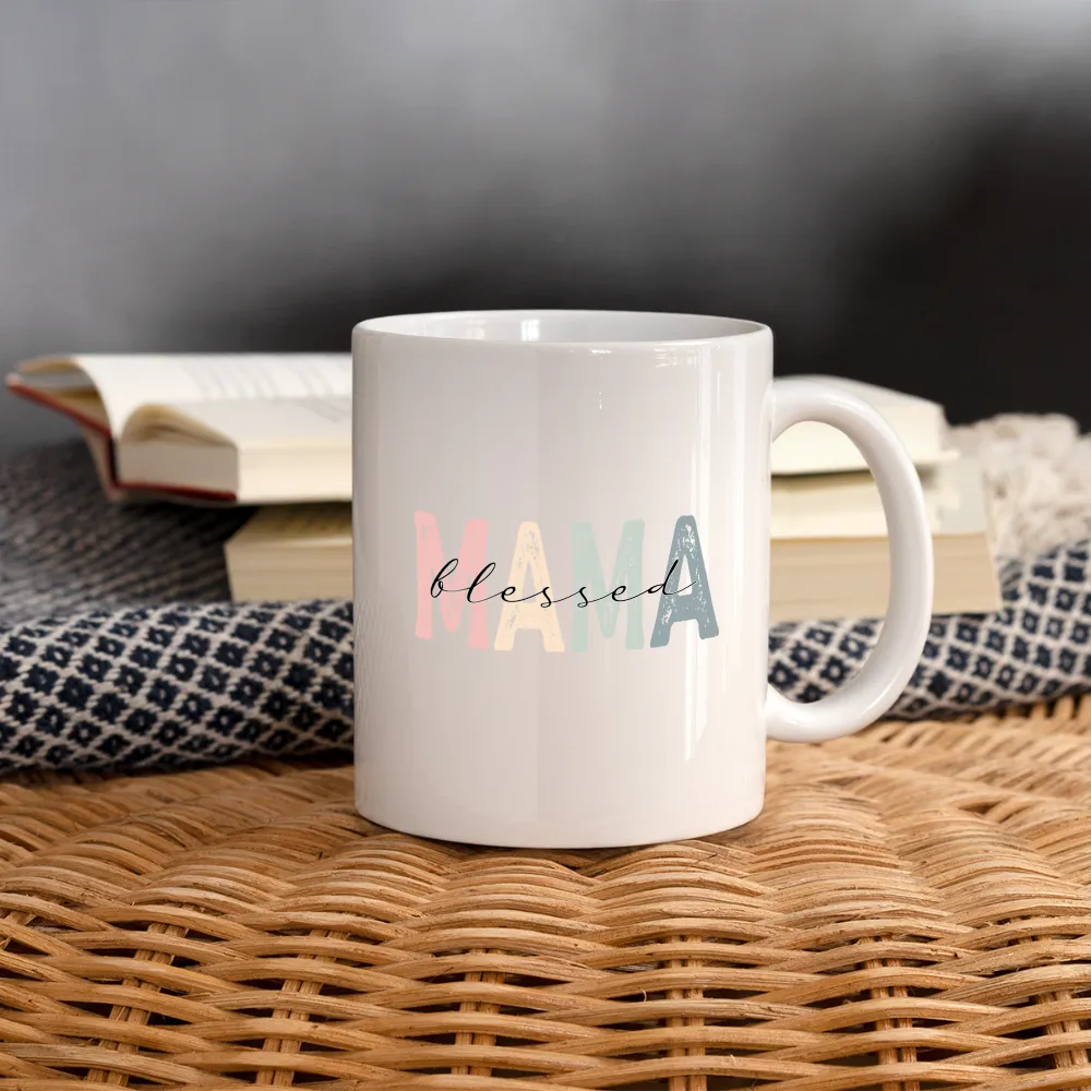 Blessed Mama Coffee Mug (Retro Design)