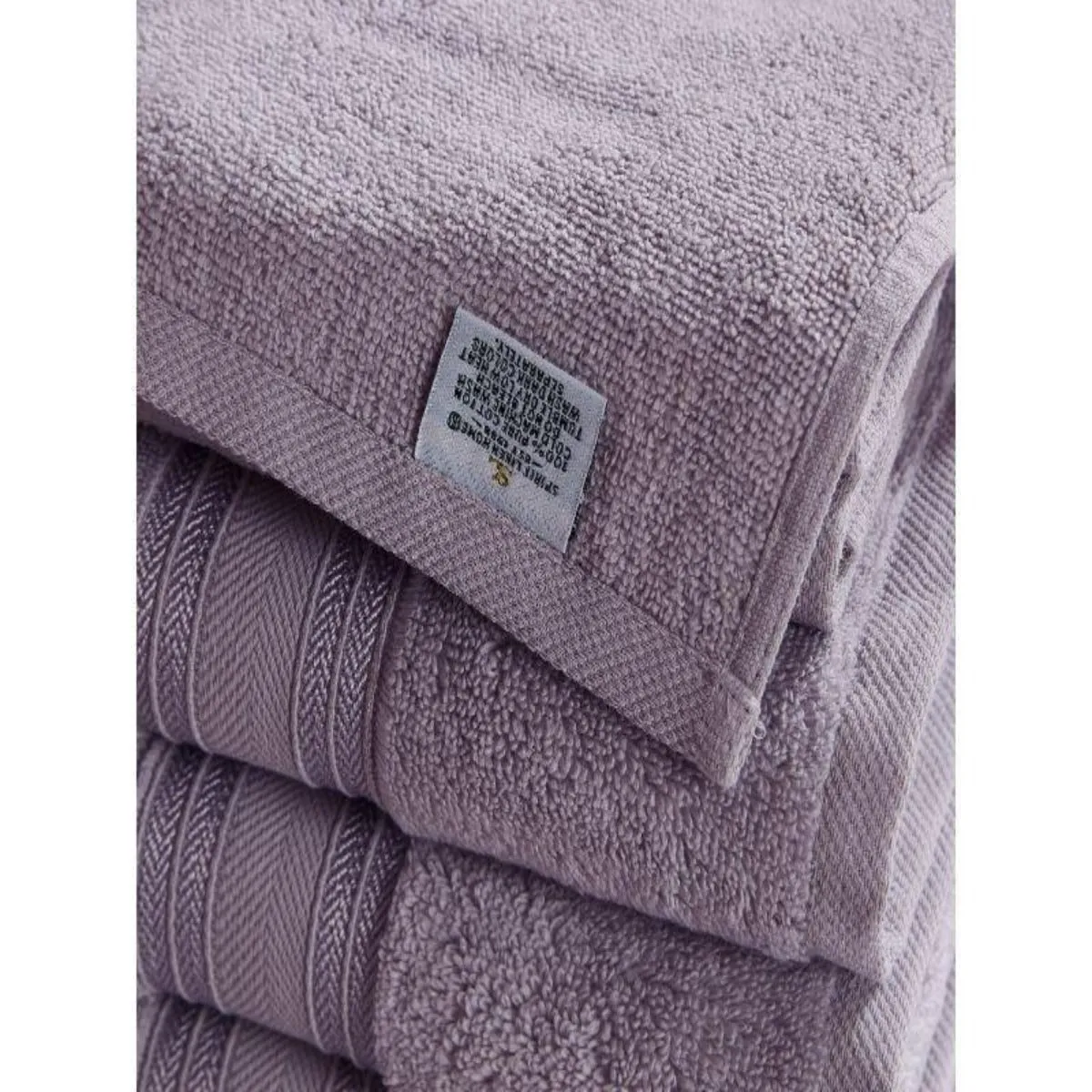 Blissful Bath 6 Piece Plush Cotton Bath Towel Set