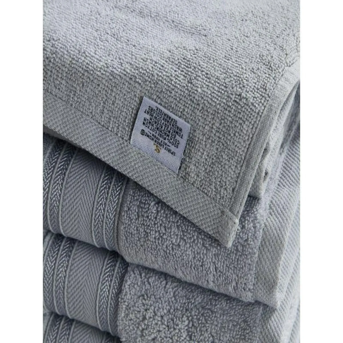 Blissful Bath 6 Piece Plush Cotton Bath Towel Set