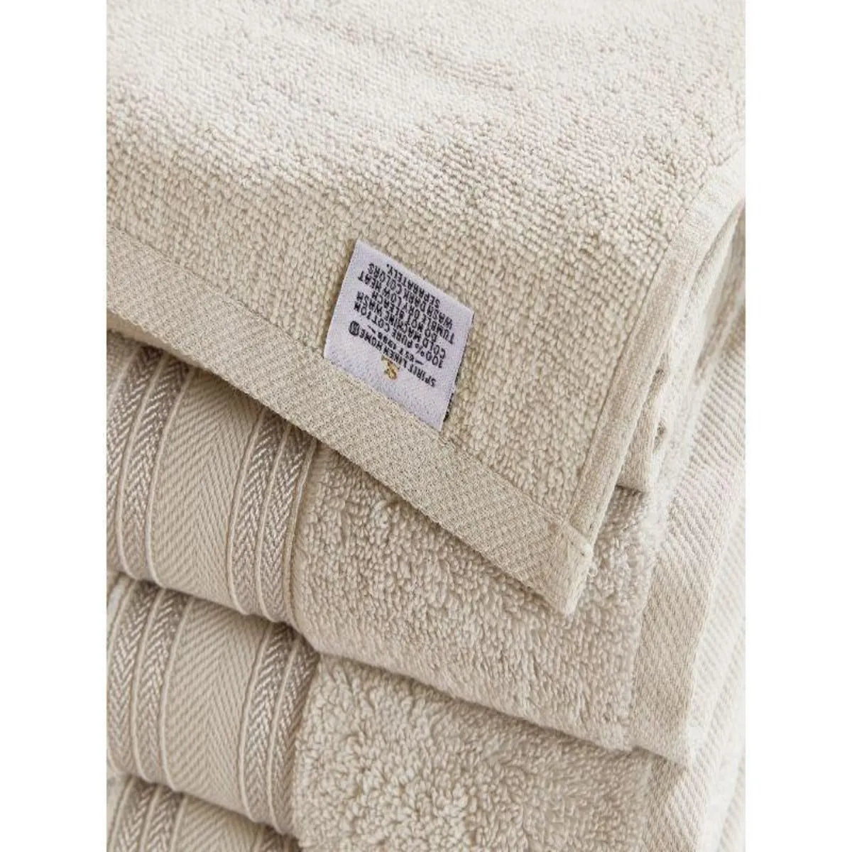 Blissful Bath 6 Piece Plush Cotton Bath Towel Set