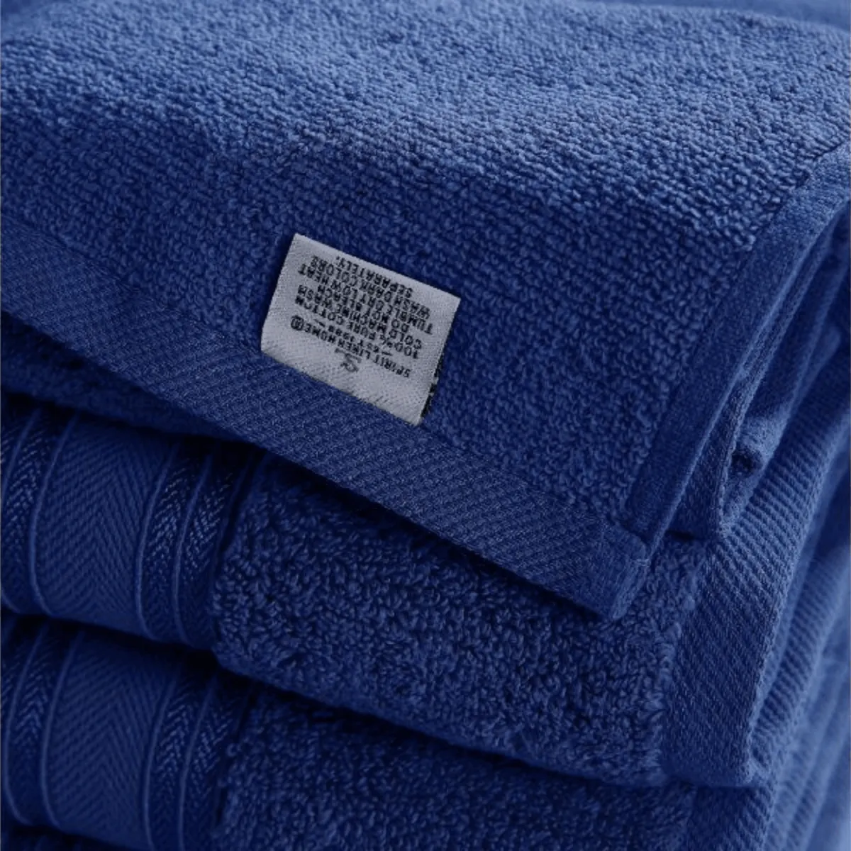 Blissful Bath 6 Piece Plush Cotton Bath Towel Set