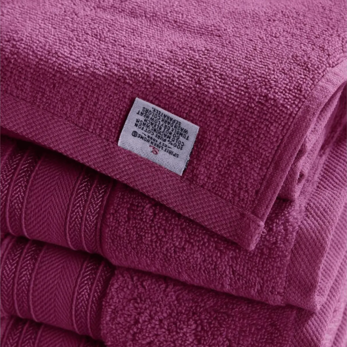 Blissful Bath 6 Piece Plush Cotton Bath Towel Set