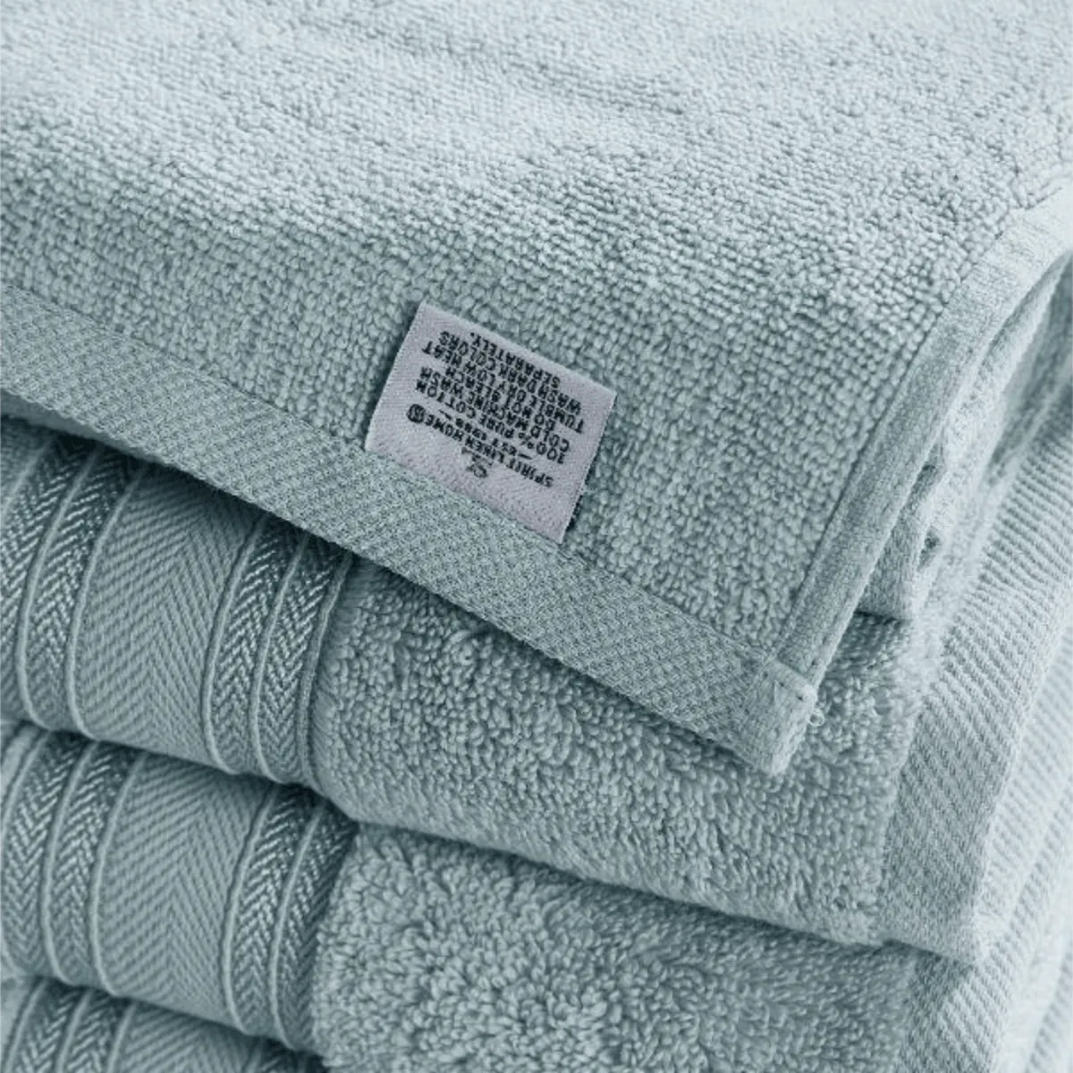 Blissful Bath 6 Piece Plush Cotton Bath Towel Set