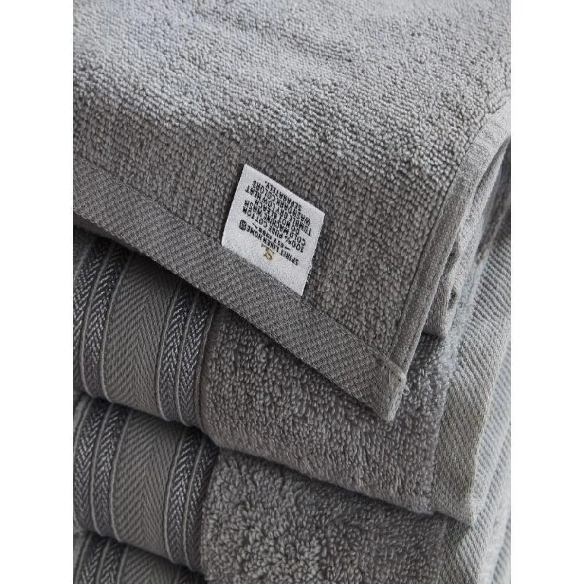 Blissful Bath 6 Piece Plush Cotton Bath Towel Set